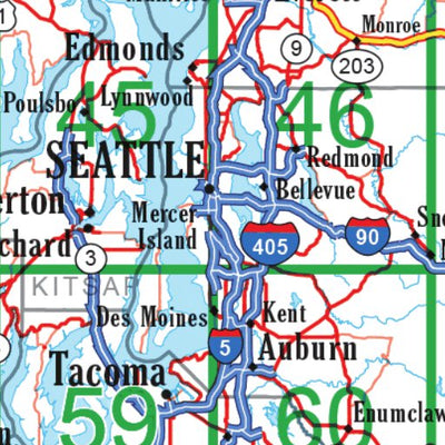 Washington Atlas & Gazetteer Overview Preview 3