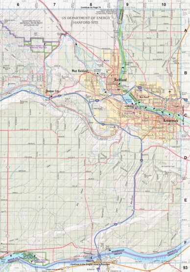 Washington Atlas & Gazetteer Page 93 Preview 1