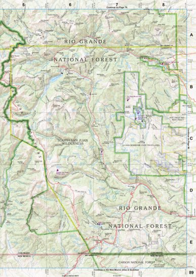 Colorado Atlas & Gazetteer Page 89 Preview 1