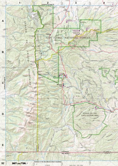 Colorado Atlas & Gazetteer Page 92 Preview 1
