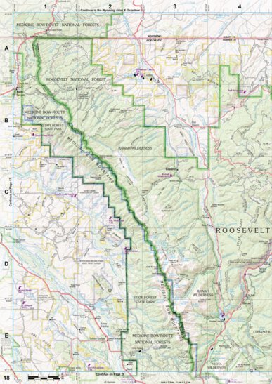 Colorado Atlas & Gazetteer Page 18 Preview 1