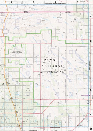 Colorado Atlas & Gazetteer Page 21 Preview 1