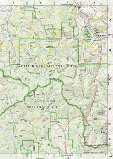 Colorado Atlas & Gazetteer Page 45 Preview 1