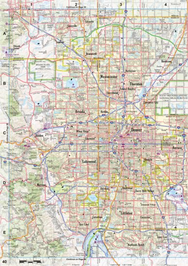 Colorado Atlas & Gazetteer Page 40 Preview 1