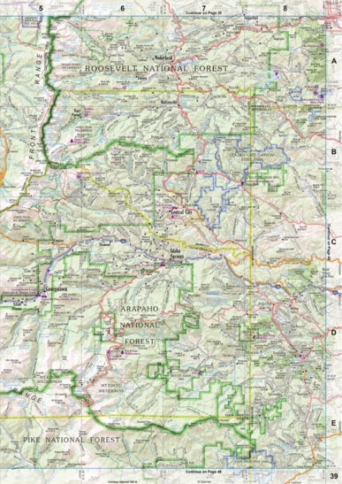 Colorado Atlas & Gazetteer Page 39 Preview 1