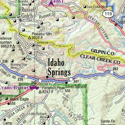 Colorado Atlas & Gazetteer Page 39 Preview 2