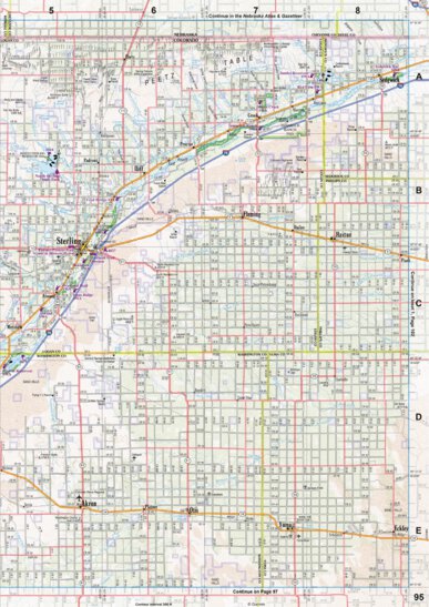 Colorado Atlas & Gazetteer Page 95 Preview 1