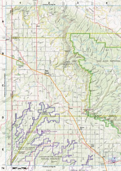 Colorado Atlas & Gazetteer Page 74 Preview 1