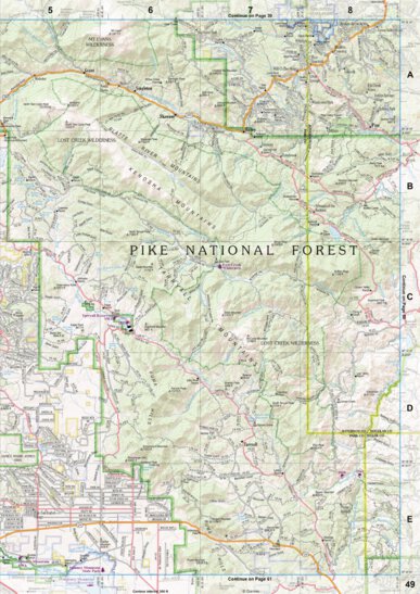 Colorado Atlas & Gazetteer Page 49 Preview 1