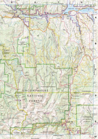 Colorado Atlas & Gazetteer Page 67 Preview 1
