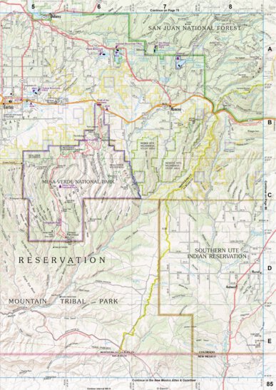 Colorado Atlas & Gazetteer Page 85 Preview 1