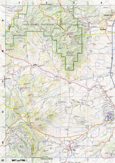 Colorado Atlas & Gazetteer Page 82 Preview 1