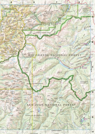 Colorado Atlas & Gazetteer Page 77 Preview 1