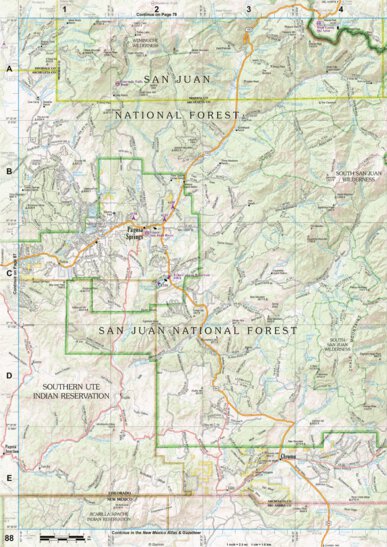 Colorado Atlas & Gazetteer Page 88 Preview 1