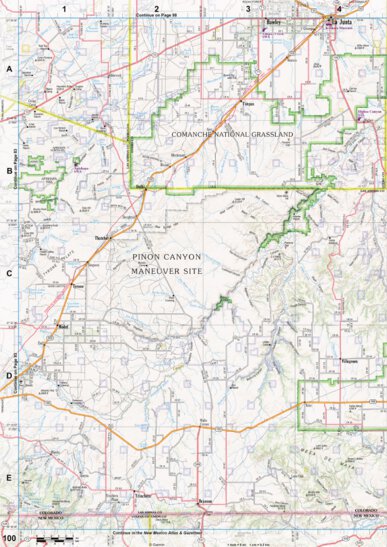 Colorado Atlas & Gazetteer Page 100 Preview 1
