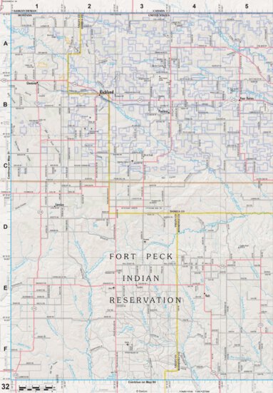 Montana Atlas & Gazetteer Page 32 Preview 1