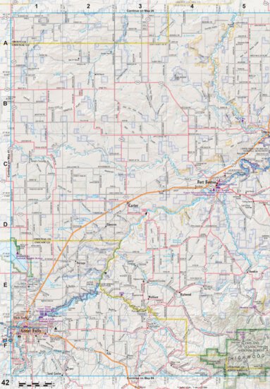 Montana Atlas & Gazetteer Page 42 Preview 1