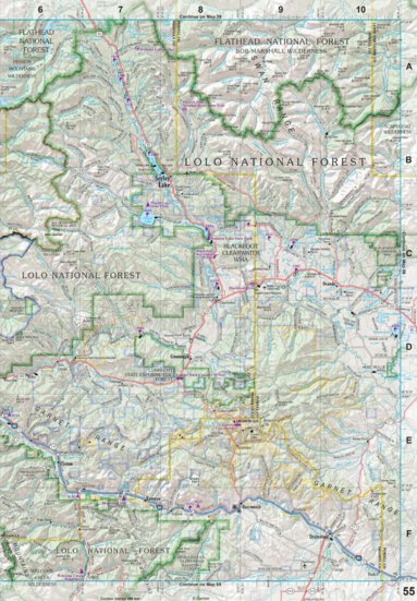 Montana Atlas & Gazetteer Page 55 Preview 1