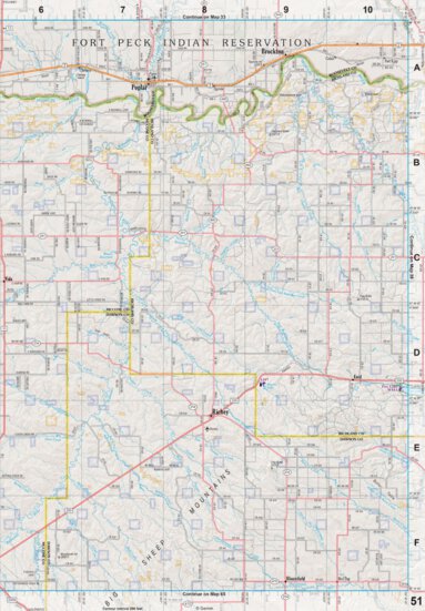 Montana Atlas & Gazetteer Page 51 Preview 1