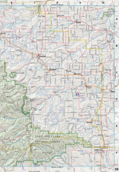 Montana Atlas & Gazetteer Page 59 Preview 1