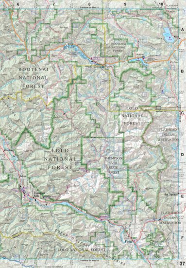 Montana Atlas & Gazetteer Page 37 Preview 1