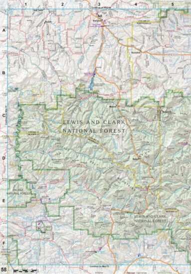 Montana Atlas & Gazetteer Page 58 Preview 1
