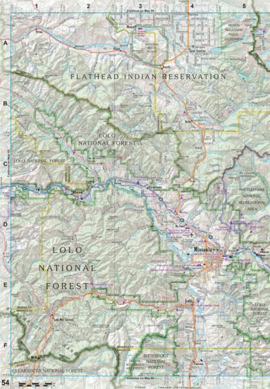 Montana Atlas & Gazetteer Page 54 Preview 1