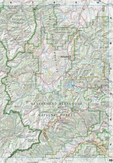 Montana Atlas & Gazetteer Page 69 Preview 1