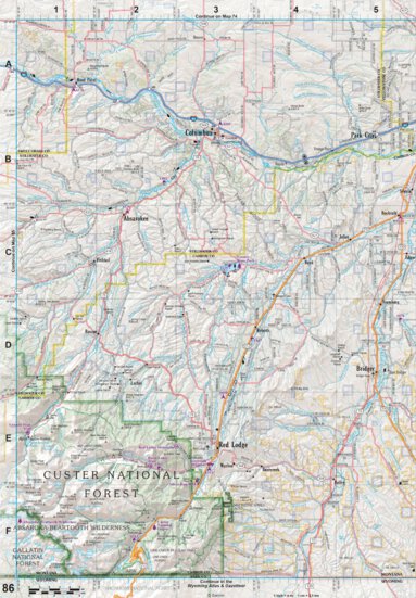 Montana Atlas & Gazetteer Page 86 Preview 1
