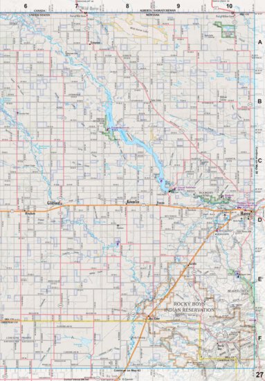 Montana Atlas & Gazetteer Page 27 Preview 1