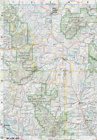 Montana Atlas & Gazetteer Page 72 Preview 1