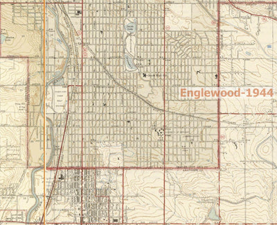 16 quad area/5 decades - Historical USGS Topo Maps of Denver, CO 1941-47, '51-'57,' 65, '71 & '79-80 Preview 1