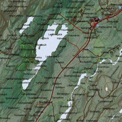 Ískort 2024 - 1:50.000 - Borgarfjörður Preview 3
