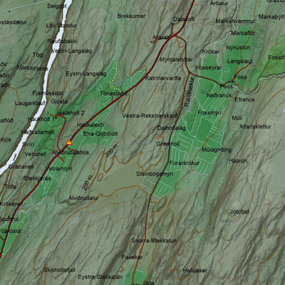 Ískort 2024 - 1:50.000 - Gullfoss Preview 3