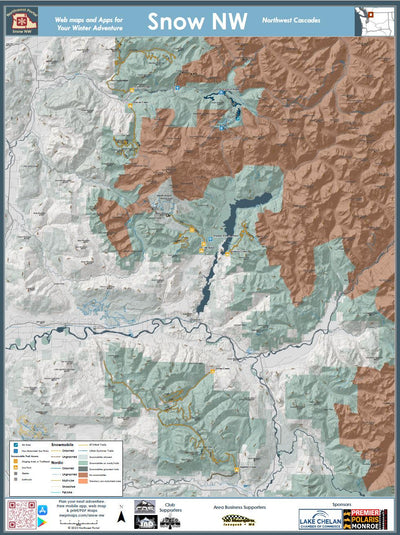 Northwest Cascades Winter Recreation 18x24