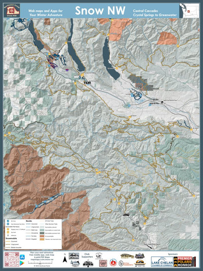 Crystal Springs to Greenwater Winter Recreation 18x24