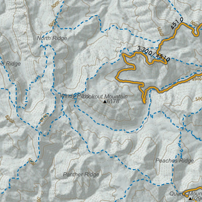 Crystal Springs to Greenwater Winter Recreation 18x24