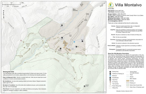 Villa Montalvo County Park Guide Map Preview 1