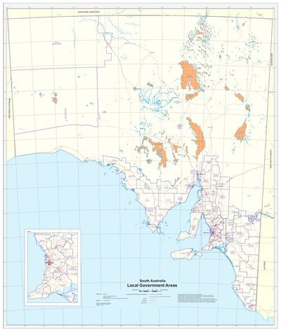 South Australia LGA Boundaries Map Preview 1