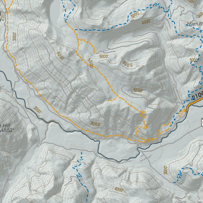 Snowmobile and Nordic Trails in the Southwest Washington Cascades/Gifford Pincho NF. Large (36x36