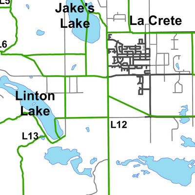 La Crete Polar Cats Snowmobile Club - 2023-24 Trail Map Preview 3