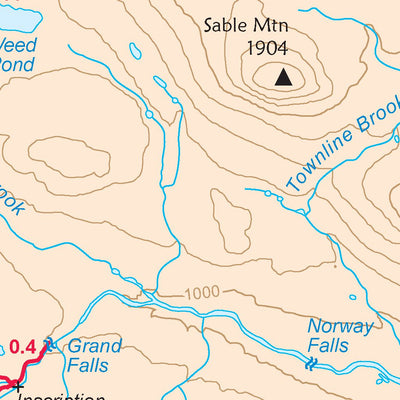 AMC Baxter State Park and Katahdin Woods and Waters map#1 12th edition Preview 2