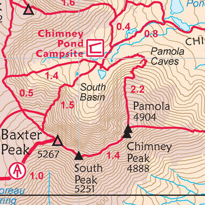 AMC Baxter State Park and Katahdin Woods and Waters map#1 12th edition Preview 3