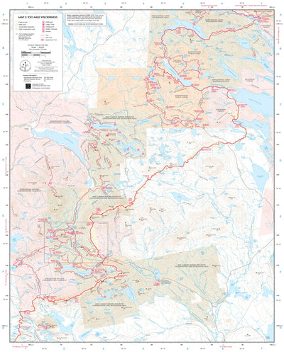 AMC Maine Woods 100-Mile Wilderness map#2 12th edition Preview 1