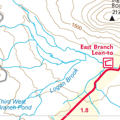 AMC Maine Woods 100-Mile Wilderness map#2 12th edition Preview 2