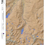 Mount Thompson, California 7.5 Minute Topographic Map - Color Hillshade Preview 1