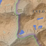 Mount Pinchot, California 7.5 Minute Topographic Map - Color Hillshade Preview 3
