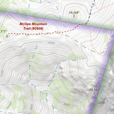 Convict Lake, California 7.5 Minute Topographic Map Preview 2