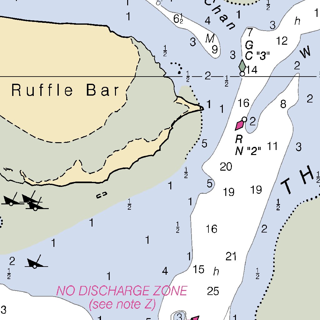 Jamaica Bay And Rockaway Inlet Map by National Oceanographic ...