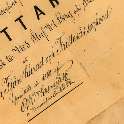 Historisk karta över Stättared år 1868 inkl beskrivning till kartan Preview 3